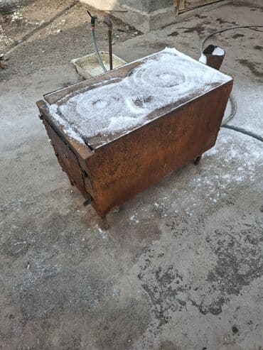 крышка на бочку: Печь-буржуйка из толстостенной стали - Топка с передней дверцей и — 2