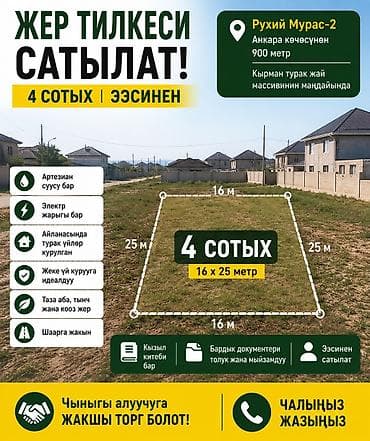 Земельные участки: 4 соток, Для строительства, Красная книга — 1