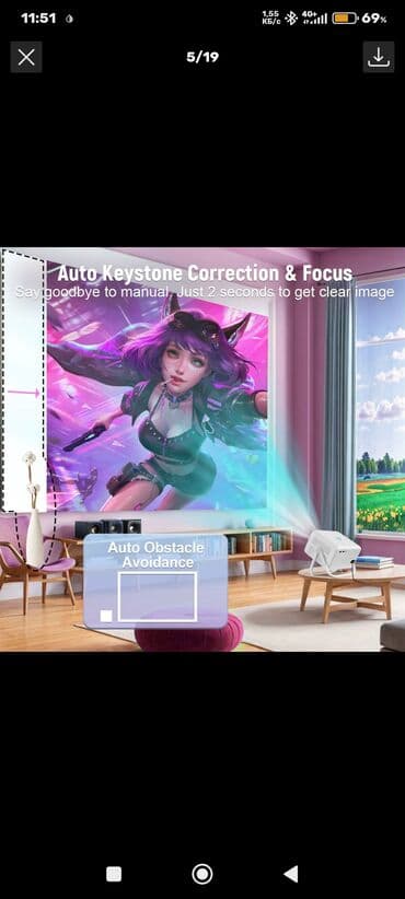 лед проектор: Сумкасы менен Сиздер издеген 🔥🔥🔥🔥🔥Жарыкта да көрүнө турган яркость — 3