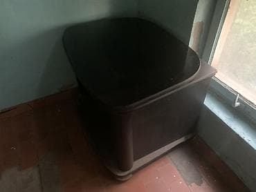 телевизор и подставку: Тумба и подставка для телевизора, Напольная, ЛДСП, цвет - Черный — 4