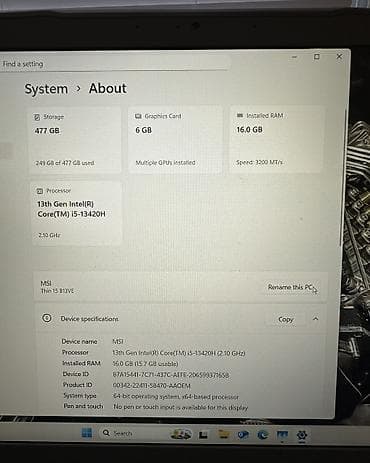 razer blade: Игровой, Б/у, Intel Core i5, ОЗУ, RAM: 16 ГБ — 6