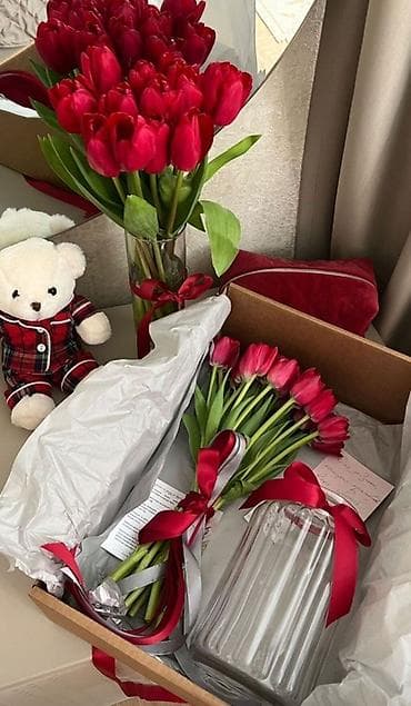 Другие товары для дома: Тюльпаны в упаковке/пакетах - Срезанные тюльпаны свежей выгонки — 5