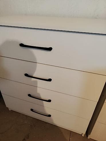 сушилка вешалка: Комод для одежды, Без зеркала, ЛДСП, цвет - Белый — 8