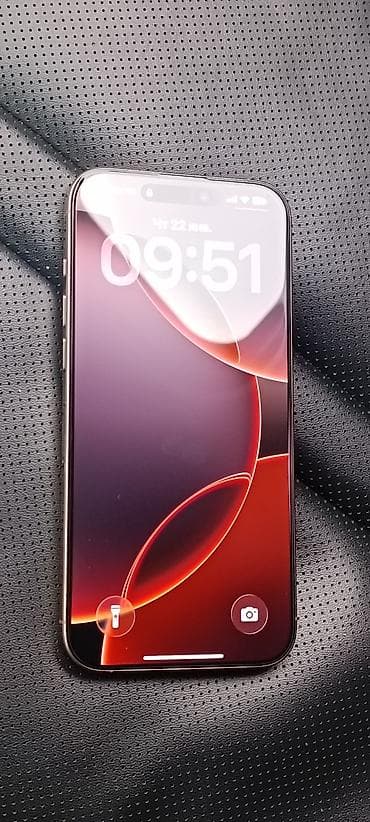 intel core: IPhone 16 Pro Max, Колдонулган, 256 ГБ, Desert Titanium, Заряддоочу түзүлүш, Коргоочу айнек, Каптама, 94 % — 2