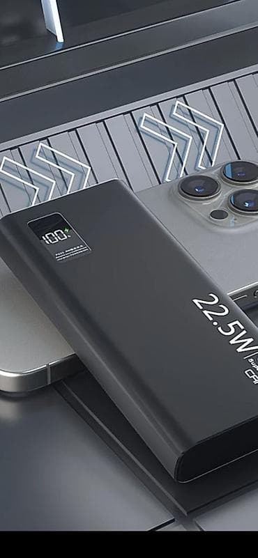 Уюлдук телефондор үчүн аксессуарлар: Внешний аккумулятор с быстрой зарядкой 22,5 Вт - Поддержка стандартов — 5