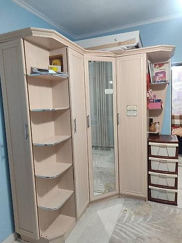 пенал бу: Шифоньер, шкаф для одежды, Угловой, ЛДСП — 2