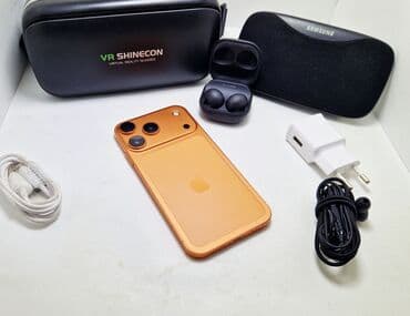 чехол чехлы: IPhone 17 Pro, Б/у, 128 ГБ, Желтый, Наушники, Зарядное устройство, Защитное стекло, 100 % — 8