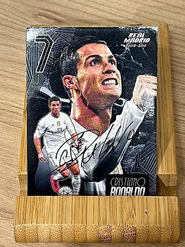 карточки футбольные: Коллекционная карточка Cristiano Ronaldo — Real Madrid 2015–2016. - — 3