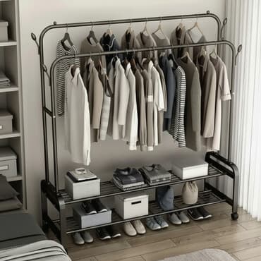 Кронштейн Для одежды, Материал: Металл, На колесах, Новый