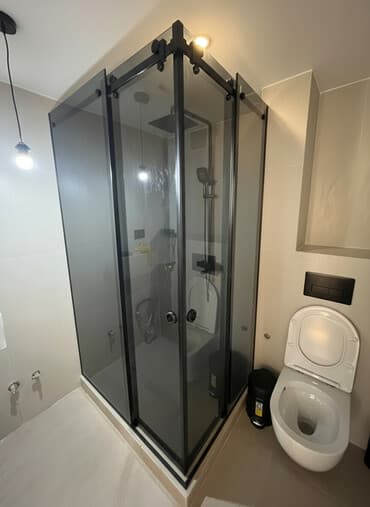 готовые туалеты на дачу: Душ кабинасы Төрт бурчтук — 1