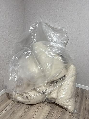 Текстиль: Продаю б/у вату из новых тошоков, отличный хлопок, под расчёс — 1