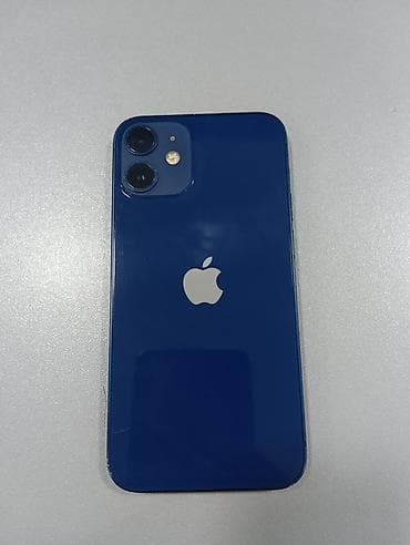 IPhone 12 mini, Б/у, 128 ГБ, Синий, Чехол, 70 %