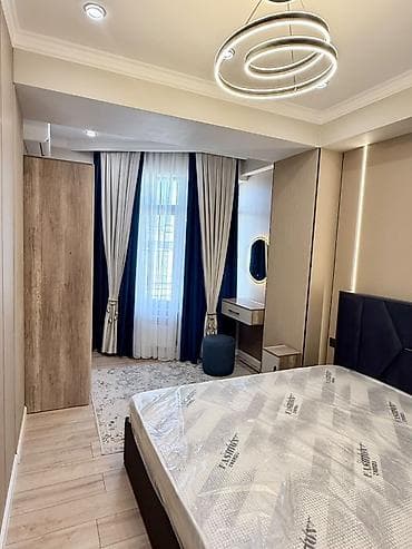 к акиева: 2 комнаты, 58 м², Ак-Кеме (старый аэропорт) Элитка, 13 этаж, Дизайнерский ремонт — 3