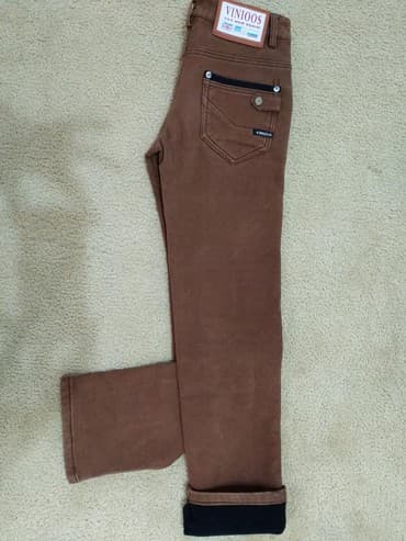 Джинсы: Джинсы качест. подростковые с начёсом р.35.длина 95см Брюки мужские — 5