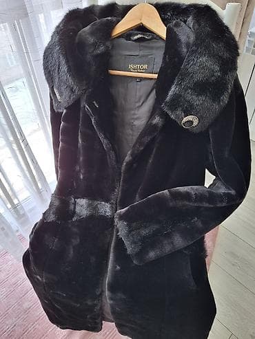 Шуба, Длинная модель, Китай, С капюшоном, L