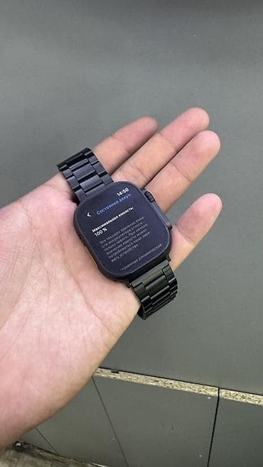 apple whatch ultra 3: Смарт-часы Apple Watch Ultra 3 с черным корпусом и металлическим — 3
