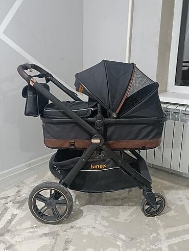 кожанные брюки: Коляска, Другой бренд, цвет - Черный, Б/у, Самовывоз — 3