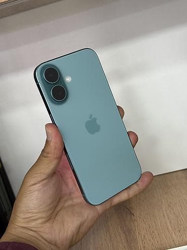 цена 10 айфона: IPhone 16, Б/у, 128 ГБ, Alpine Green, Защитное стекло, Чехол, Кабель, 100 % — 7