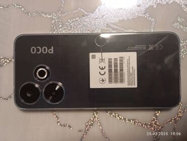 мониторы 27 28.9: Poco M6, Колдонулган, 256 ГБ, түсү - Кара, 2 SIM — 1