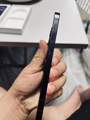 techno camon: IPhone 12, Б/у, 64 ГБ, Черный, Коробка, 76 % — 6
