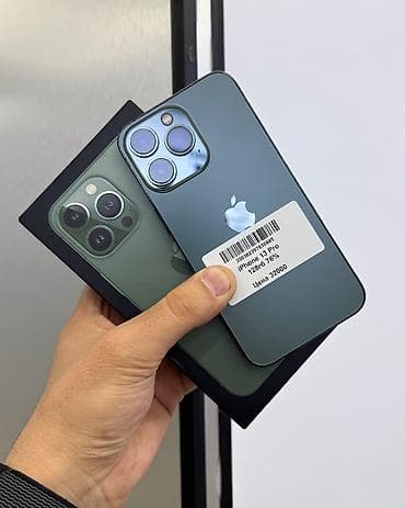 IPhone 13 Pro, Б/у, 128 ГБ, Matte Midnight Green, Защитное стекло, Чехол, Коробка, В рассрочку, 73 %
