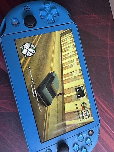 smart box: PlayStation Vita slim (PCH-2000) синяя, идеальное состояние, на экране — 6