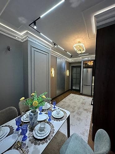 Квартиры: 2 комнаты, 80 м², Асанбай мкр Элитка, 14 этаж, Дизайнерский ремонт — 6