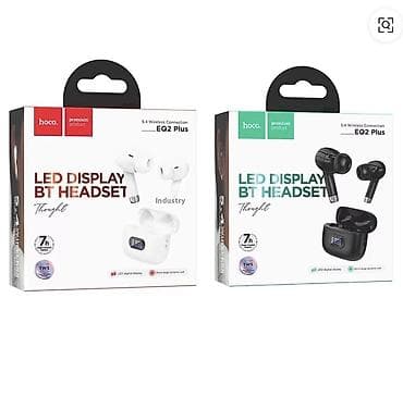 Беспроводные наушники Hoco EQ2 Plus (LED Display BT Headset) - at lalafo.kg Беспроводные наушники Hoco EQ2 Plus (LED Display BT Headset) -