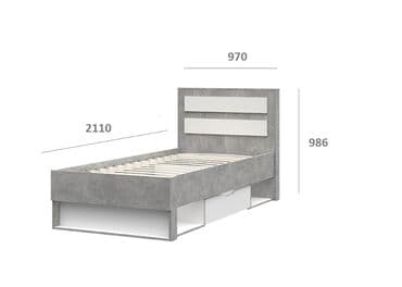 двухъярусный кровать для взрослых: Односпальная кровать Денвер создана в духе серии, в светлом тоне — 3