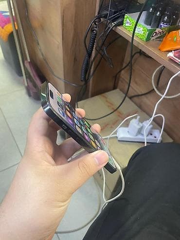 телефон афон: IPhone 14 Pro, Черный, Кабель — 5