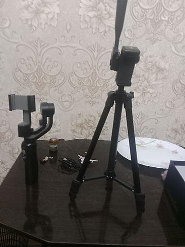 круговой обзор: Набор для съёмки со смартфона: штатив + 3-осевой стабилизатор — 1