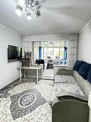 2 комнаты, 52 м², 7 мкр 104 серия, 1 этаж, Евроремонт