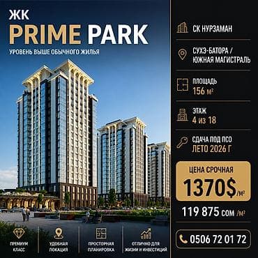 4 комнаты, 156 м², Элитка, 4 этаж, Готовая ПСО (под самоотделку)