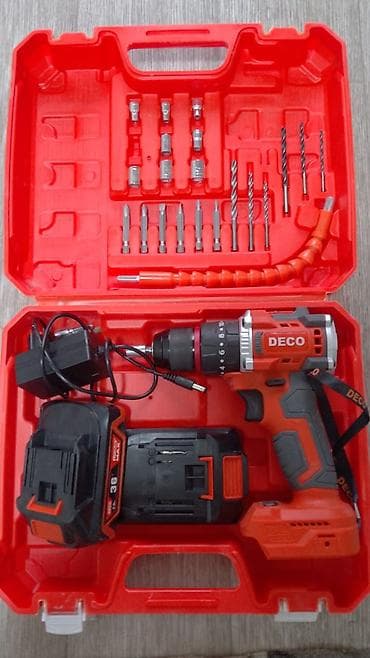детский тошок: Аккумуляторная дрель‑шуруповерт DECO в комплекте Комплектация: - — 1