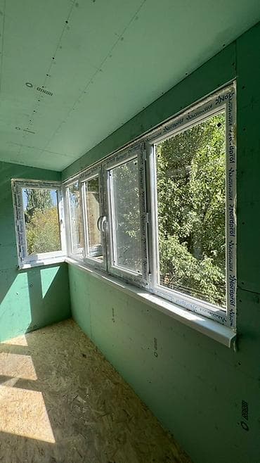 входная двустворчатая дверь: Остекление и отделка балкона/лоджии «под ключ» - Пластиковые окна ПВХ — 2