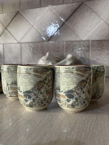 bubble tea: Набор из 4 чайных пиал - Материал: керамика/фарфор с глазурью. - — 1