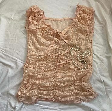 винтажные: Винтажная майка в розовом цвете 🎀 Размер - S (Носила 1 раз, не — 1