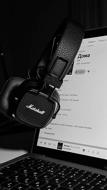 Наушник: Зымсыз кулакка кийилме кулакчындар, Marshall, Жаңы — 5
