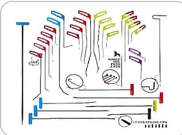 инструмент на сто: Набор инструментов PDR для выправления вмятин без покраски - Полный — 4