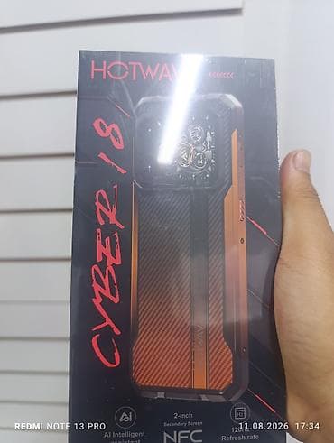 HOTWAV Cyber 18 — защищённый смартфон с дополнительным 2-дюймовым at lalafo.kg HOTWAV Cyber 18 — защищённый смартфон с дополнительным 2-дюймовым