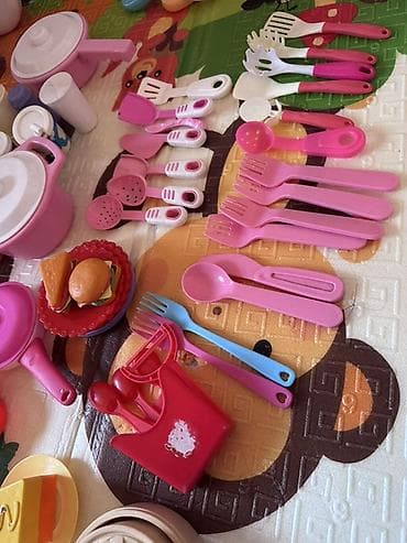 детские посуды: Большой набор детской посуды и кухонных принадлежностей для игры в — 5