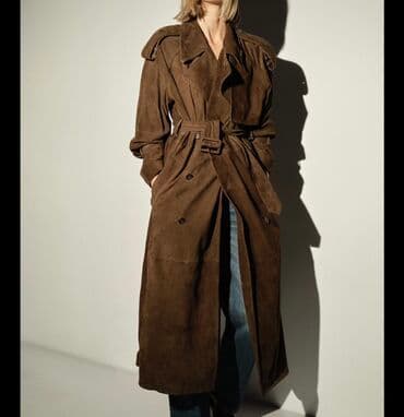 Плащ, Тренчкот, Двубортная модель, Стандарт