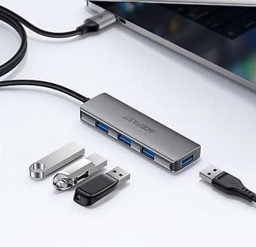 usb wifi adapter: ACEFAST J17 — компактный USB-хаб 4-в-1 для расширения одного USB-A — 3