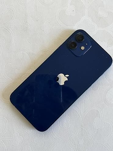 4k: IPhone 12, Б/у, 128 ГБ, Синий, Чехол, 84 % — 5