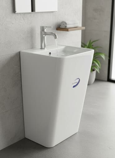 уличный туалет: Унитаз Напольный, Новый, Материал: Фарфор — 1