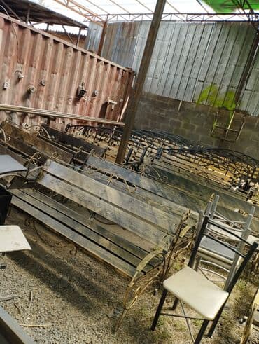 кованные скамейки бишкек: Скамейка Металл, Со спинкой, С крышей — 5