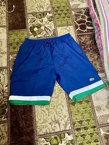 шорты для купания: Мужские шорты, 4XL, Lacoste, Новый, цвет - Синий, Самовывоз — 1