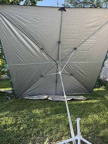 зонтик квадрат: Большой садовый зонт/тент на стойке - Форма купола: квадрат - размер — 2