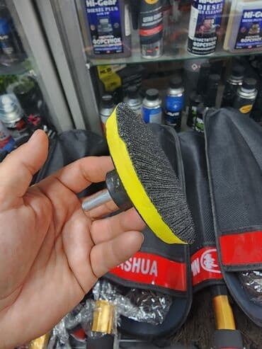 набор рожковых ключей: Насадка на шуруповёрт для полировки и поролоновые губки к ним. Насадка — 2