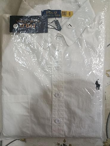 Мужская рубашка, L, Polo Ralph Lauren, Новый, цвет - Белый at lalafo.kg Мужская рубашка, L, Polo Ralph Lauren, Новый, цвет - Белый